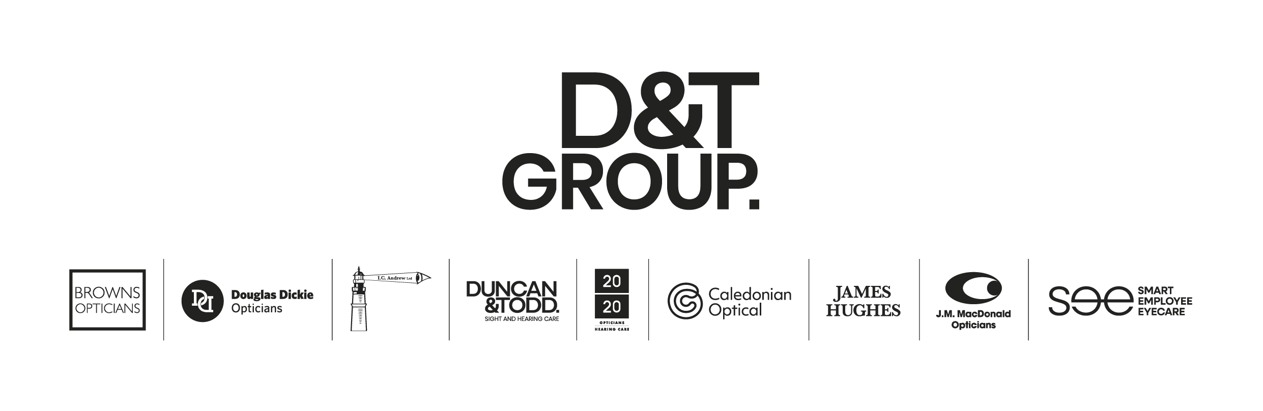 D&T_family lock up_RGB_Black_mono